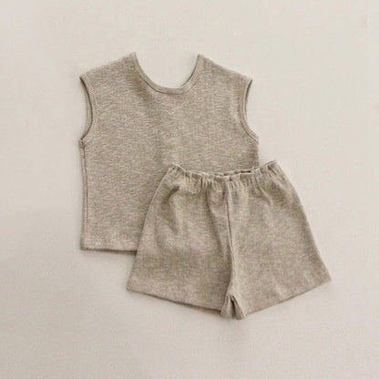 ノースリーブセットアップ ベビー セットアップ タンクトップ ブルマパンツ ショートパンツ【mh0001448】