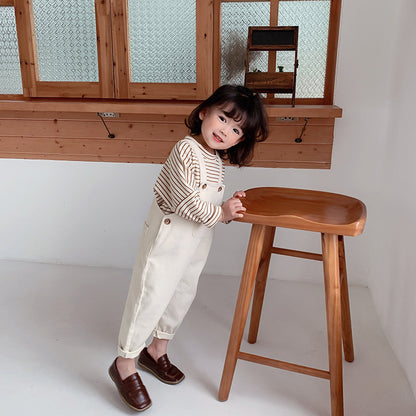 -キッズ デニム オーバーオール【mh0000549】 - mamahalo shop - オーバーオール -  べビー服 - 子供服 - 男の子 - 女の子