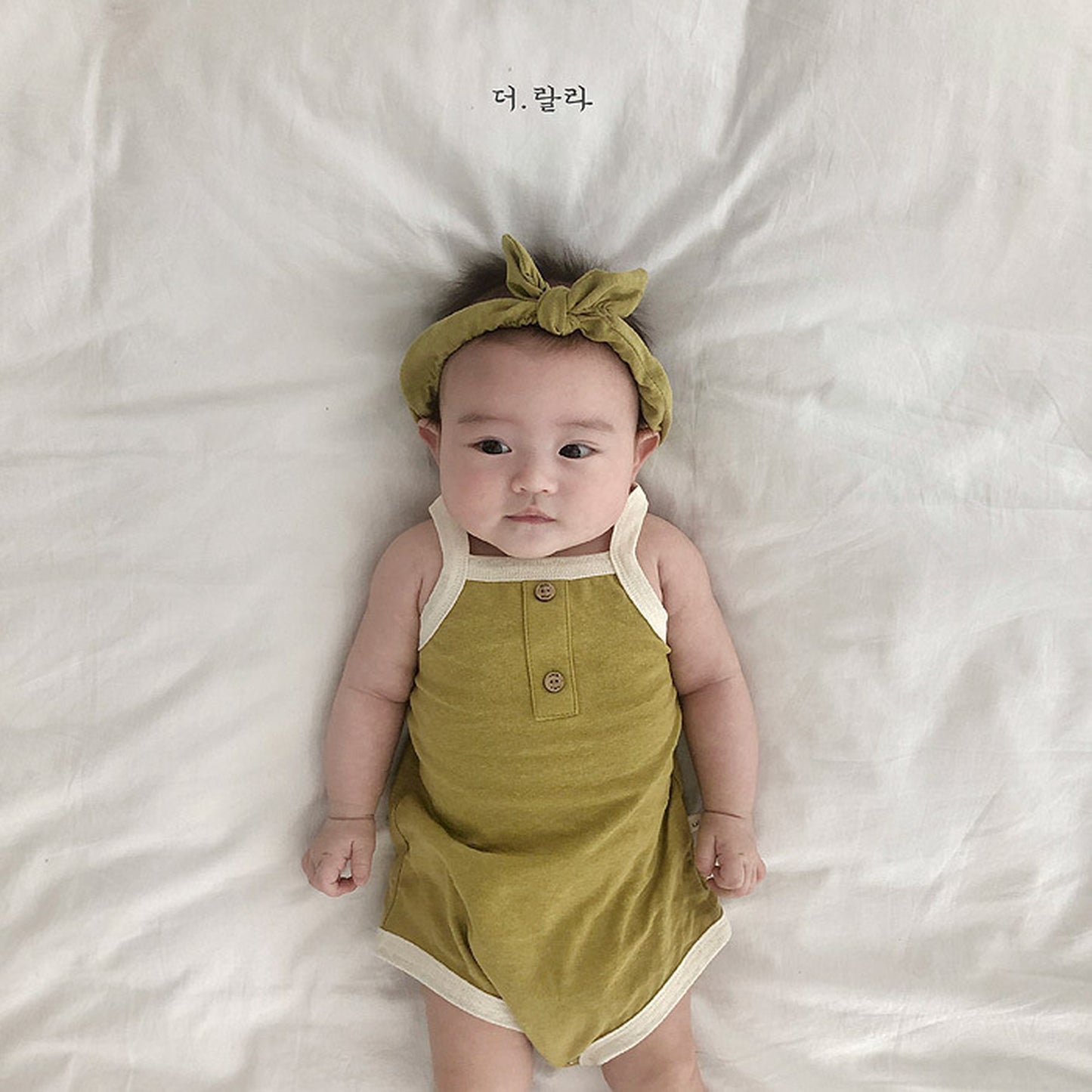 -ベビーロンパース キャミソールボディスーツ タンクロンパース 3カラー【mh0000535】 - mamahalo shop - ノースリーブロンパース -  べビー服 - 子供服 - 男の子 - 女の子