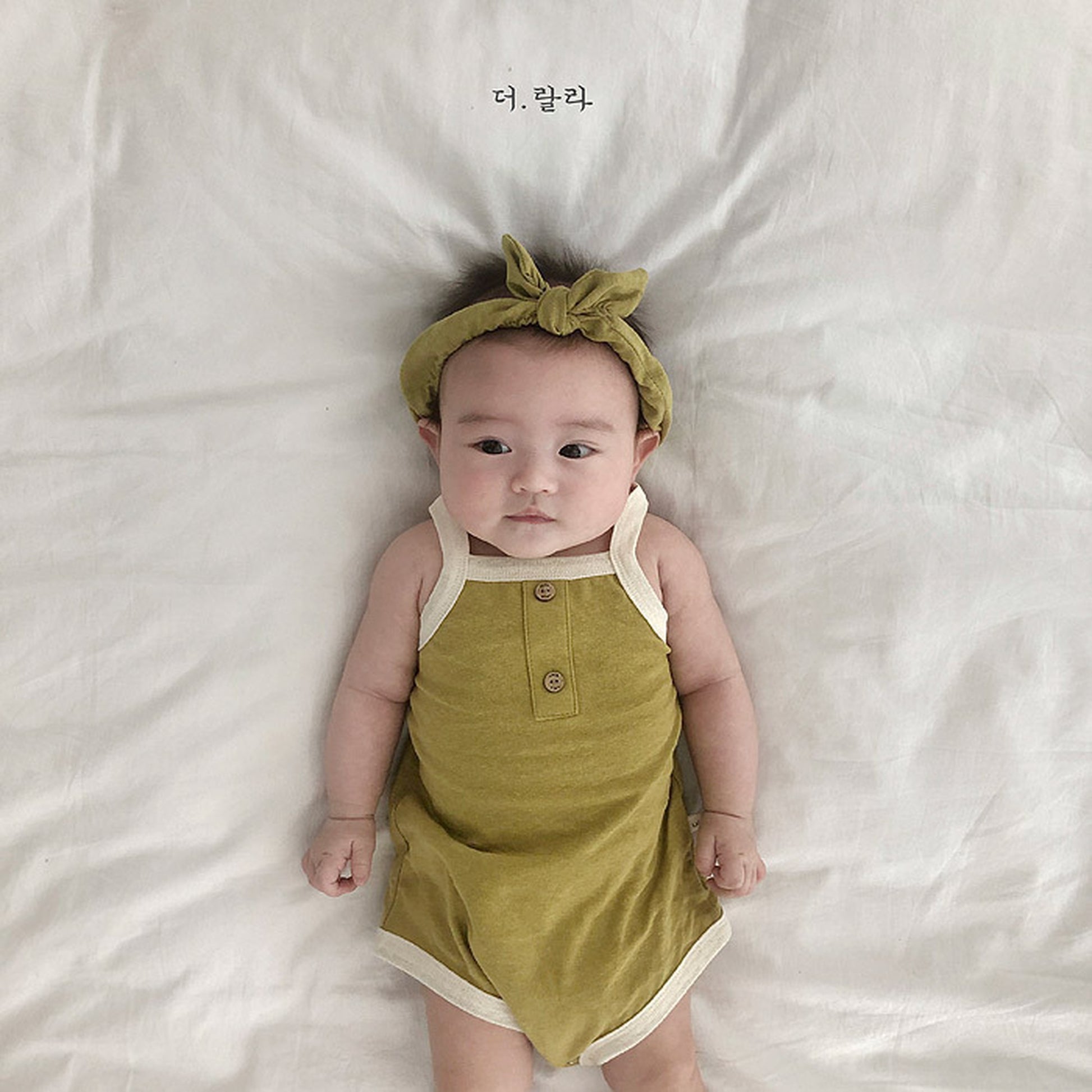 -ベビーロンパース キャミソールボディスーツ タンクロンパース 3カラー【mh0000535】 - mamahalo shop - ノースリーブロンパース -  べビー服 - 子供服 - 男の子 - 女の子