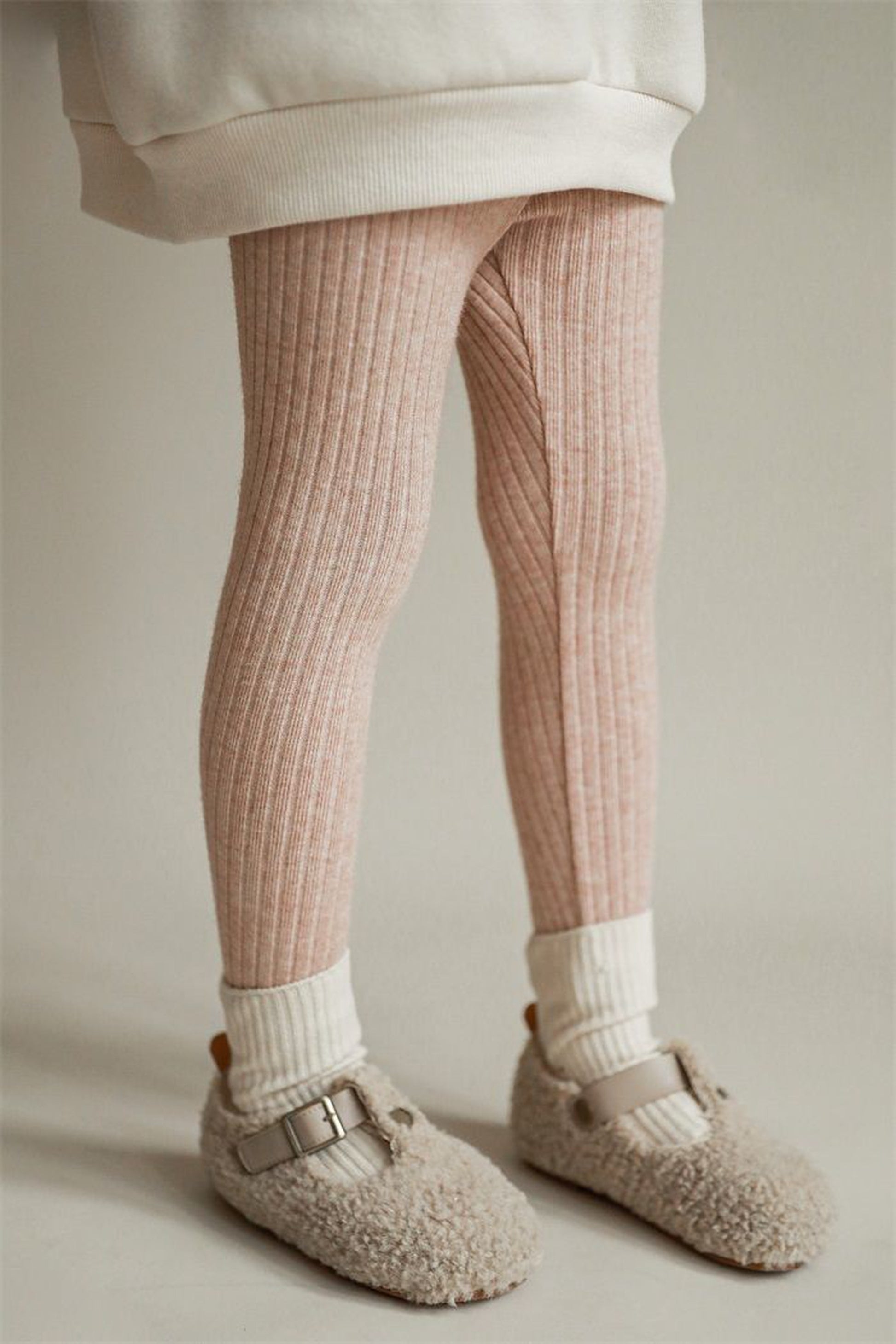 -キッズ リブニット レギンス パンツ【mh0000216】 - mamahalo shop - レギンスパンツ -  べビー服 - 子供服 - 男の子 - 女の子