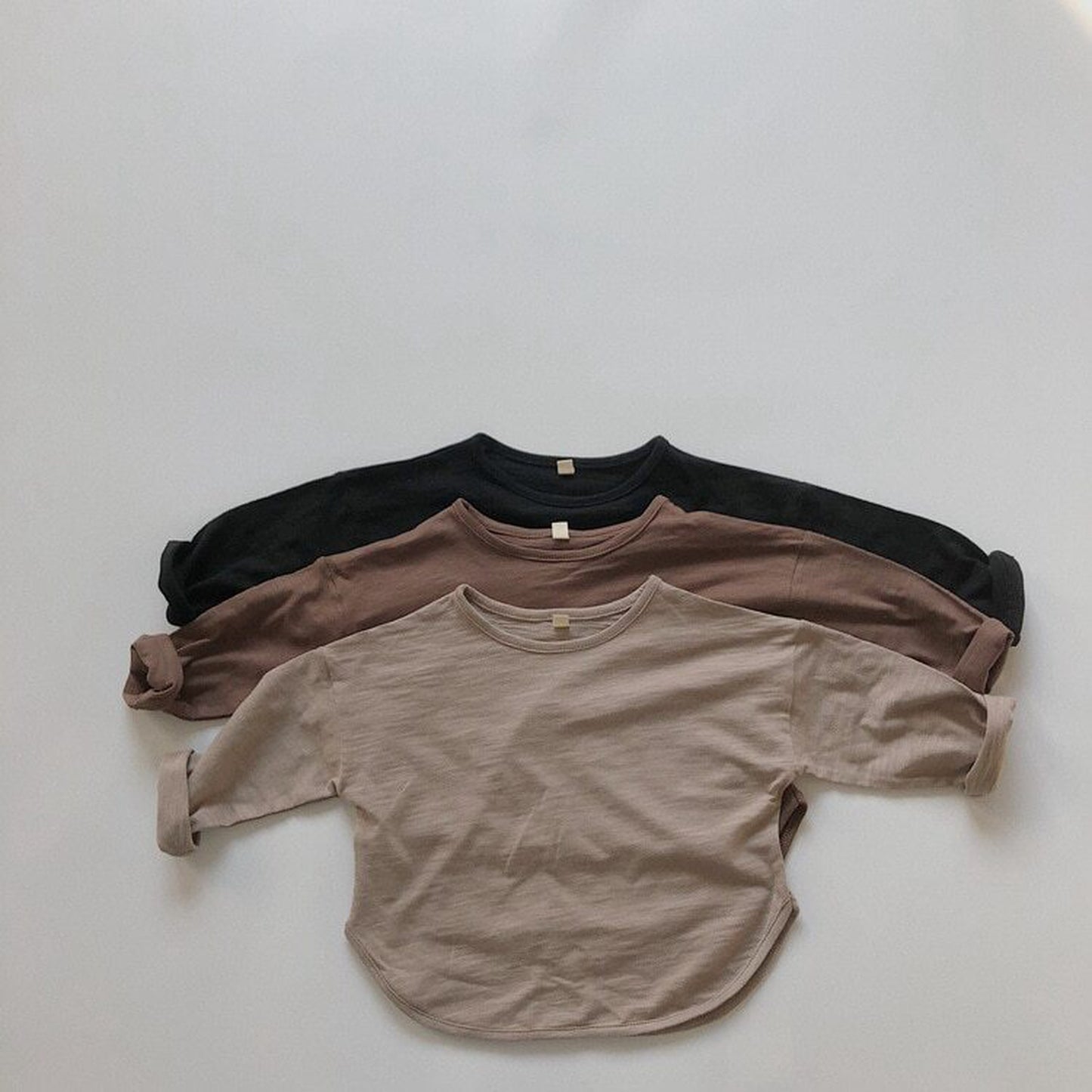 -キッズ シンプル 長袖 Tシャツ【mh0000233】 - mamahalo shop - 長袖Tシャツ -  べビー服 - 子供服 - 男の子 - 女の子