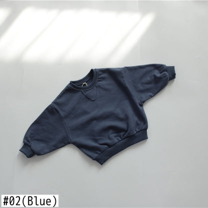 -キッズ シンプル スウェット トレーナー - mamahalo shop - トレーナー・フーディ -  べビー服 - 子供服 - 男の子 - 女の子