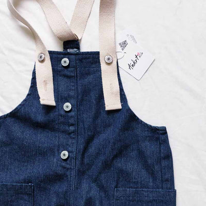 -キッズ デニム テープ サスペンダー サロペット リンク ママ お揃い コーデ【mh0000396】 - mamahalo shop - オーバーオール -  べビー服 - 子供服 - 男の子 - 女の子