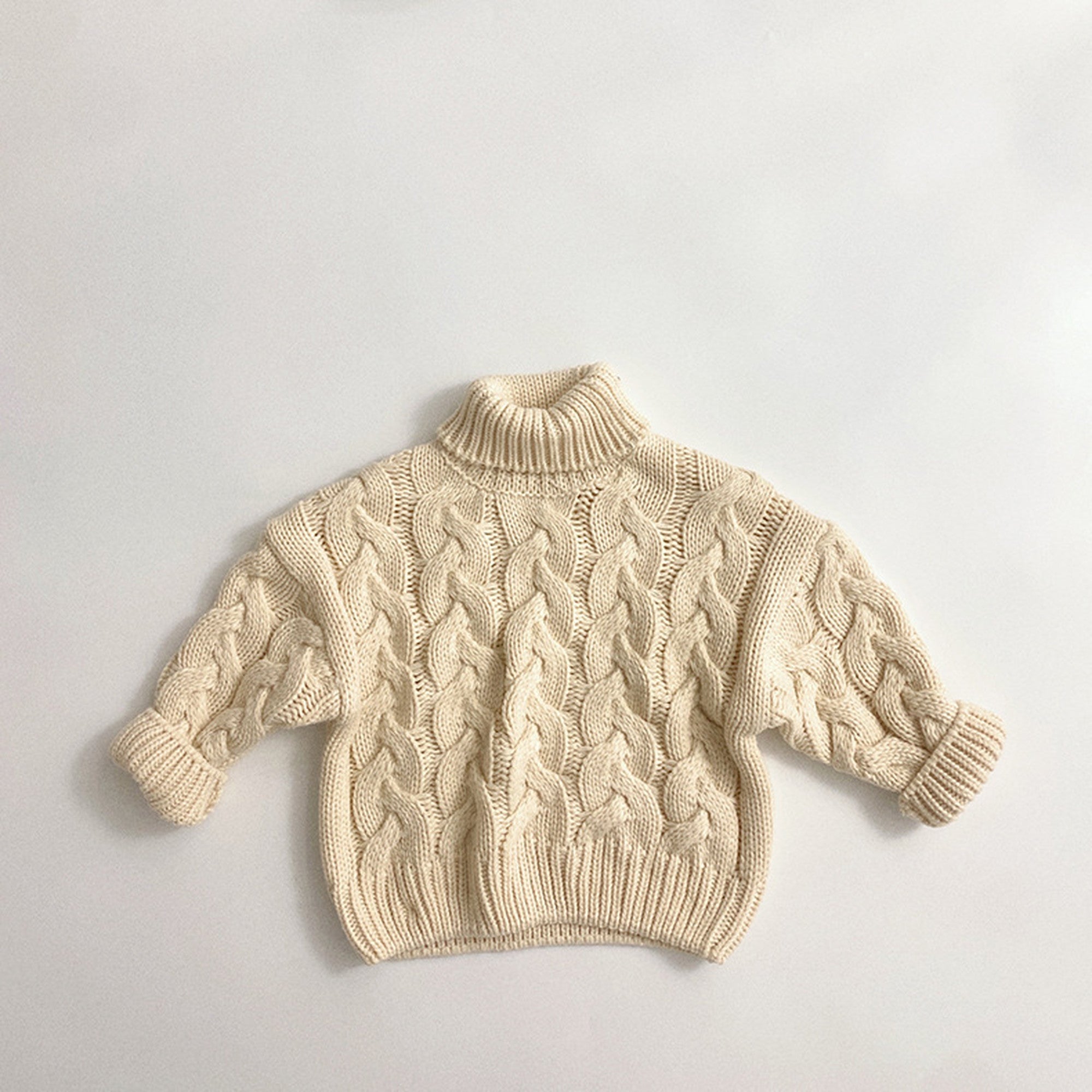 キッズ ニット タートルネック ケーブル編み トップス セーター 49755819 - mamahalo shop - ニット・セーター - ベビー服 - 子供服 - 男の子 - 女の子