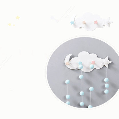 -キュートな壁掛けフック デザイン小物 クラウドウォールフック ベビーキッズルームに 雲と星と月【mh0000006】 - mamahalo shop - ベビー＆キッズ家具 -  べビー服 - 子供服 - 男の子 - 女の子