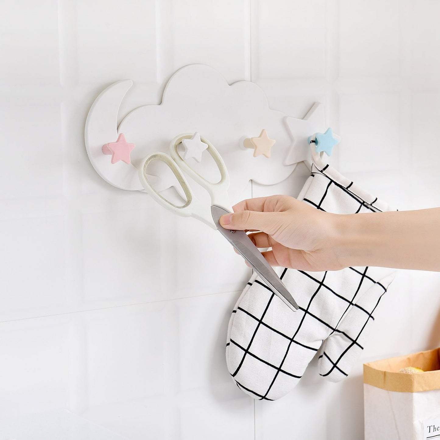 -キュートな壁掛けフック デザイン小物 クラウドウォールフック ベビーキッズルームに 雲と星と月【mh0000006】 - mamahalo shop - ベビー＆キッズ家具 -  べビー服 - 子供服 - 男の子 - 女の子