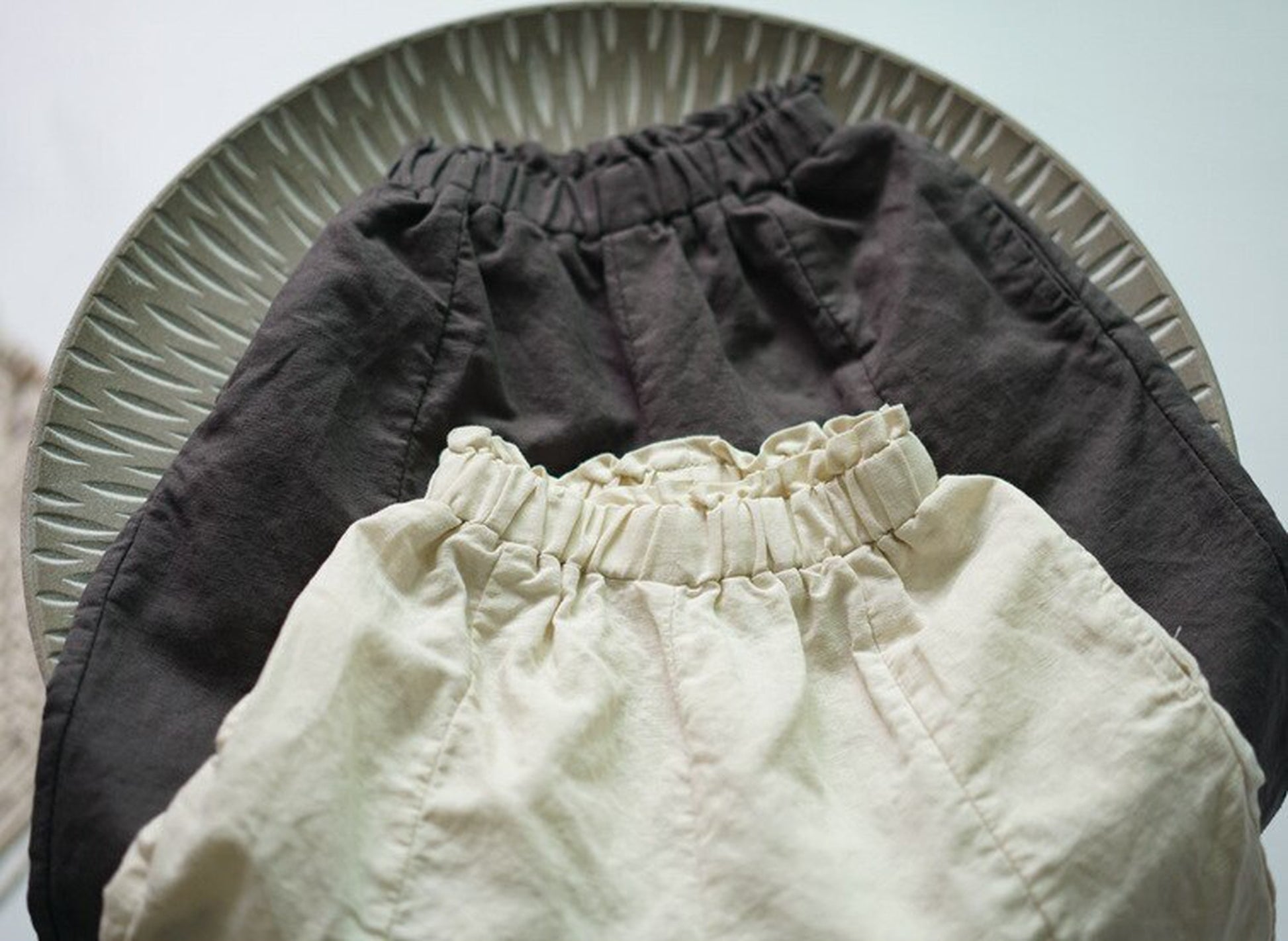 -キッズ コットン サマー パンツ - mamahalo shop - ハーフパンツ・ショートパンツ -  べビー服 - 子供服 - 男の子 - 女の子