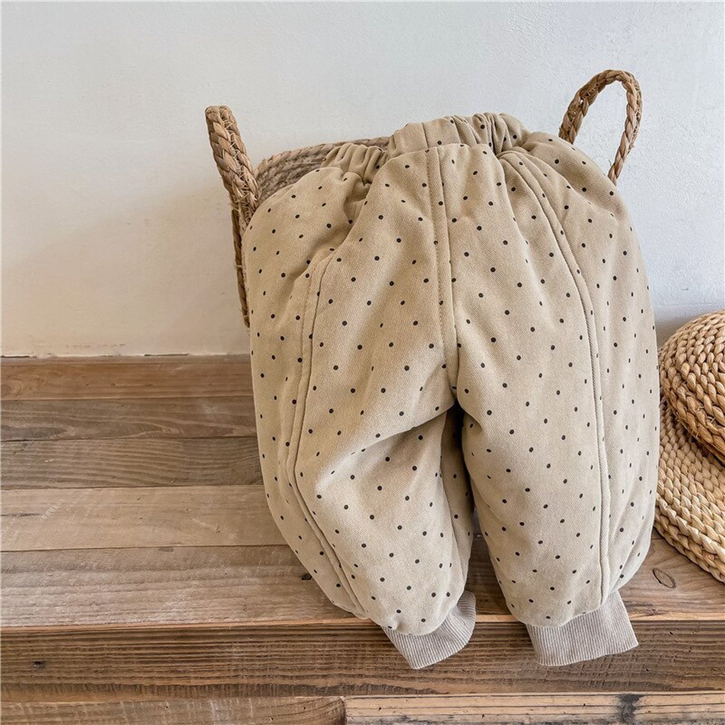 -キッズ みずたまドット 厚手 パンツ【mh0000255】 - mamahalo shop - ロングパンツ・スウェットパンツ -  べビー服 - 子供服 - 男の子 - 女の子