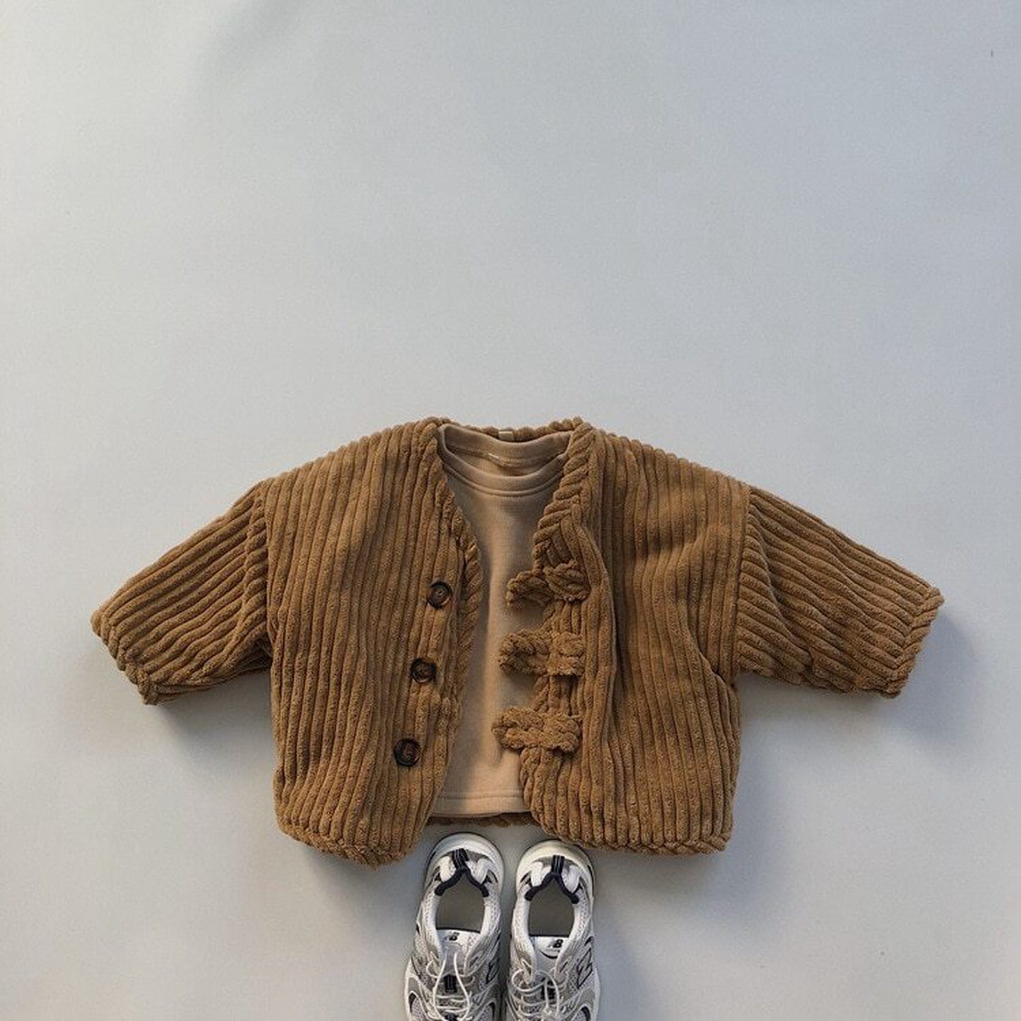 -キッズ コーデュロイ 裏フリース ジャケット コート アウター【mh0000264】 - mamahalo shop - ショートコート・ジャケット・ジャンパー -  べビー服 - 子供服 - 男の子 - 女の子