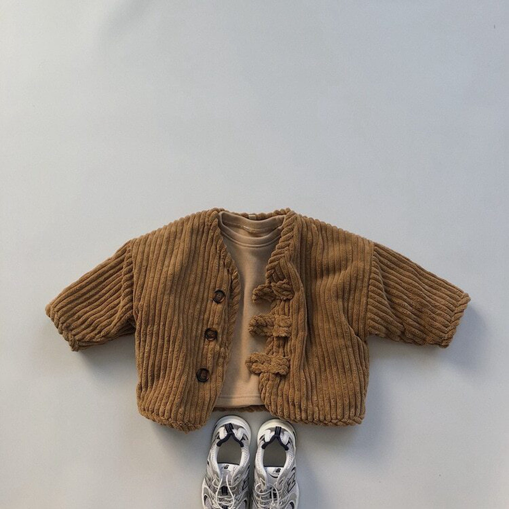 -キッズ コーデュロイ 裏フリース ジャケット コート アウター【mh0000264】 - mamahalo shop - ショートコート・ジャケット・ジャンパー -  べビー服 - 子供服 - 男の子 - 女の子