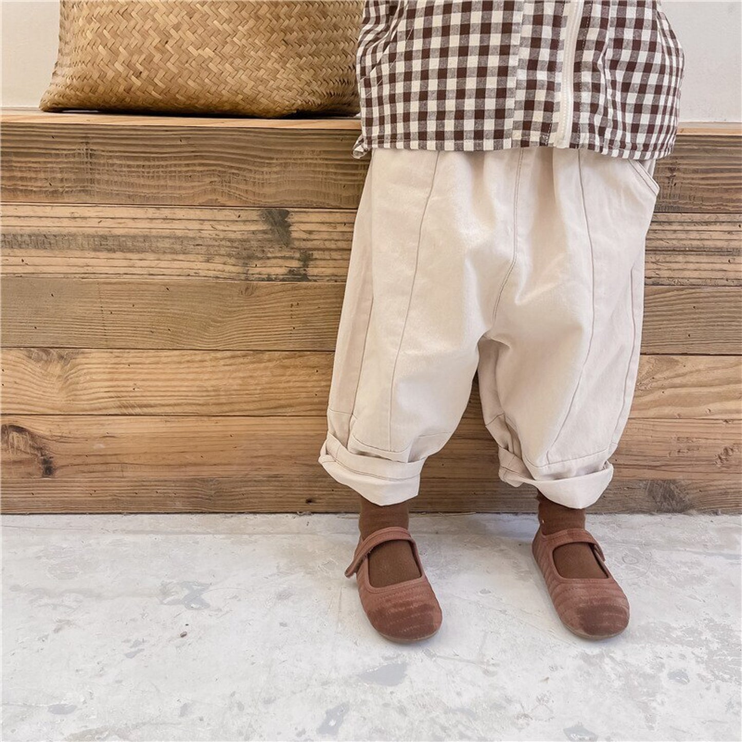 -キッズ ルーズ パンツ【mh0000331】 - mamahalo shop - ロングパンツ・スウェットパンツ -  べビー服 - 子供服 - 男の子 - 女の子