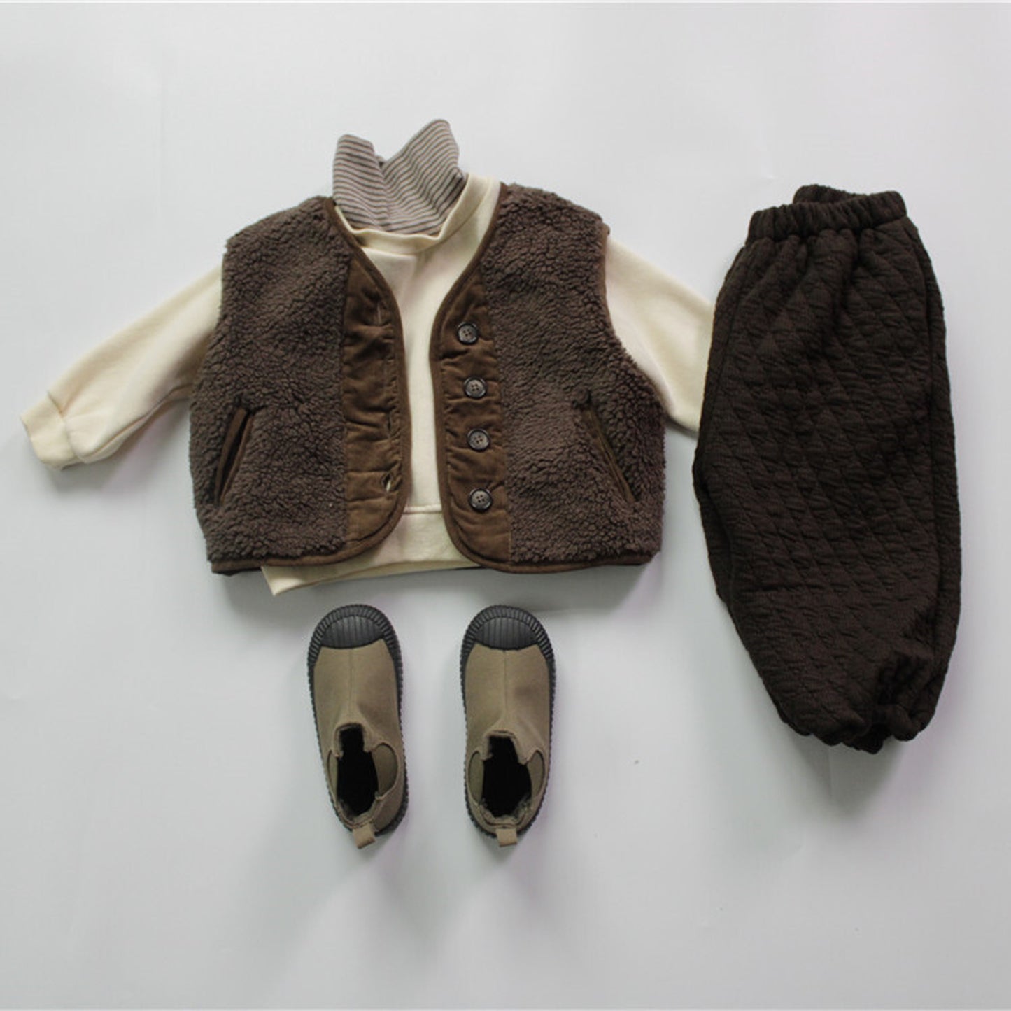 -キッズ フリース ベスト アウター【mh0000289】 - mamahalo shop - ベスト -  べビー服 - 子供服 - 男の子 - 女の子