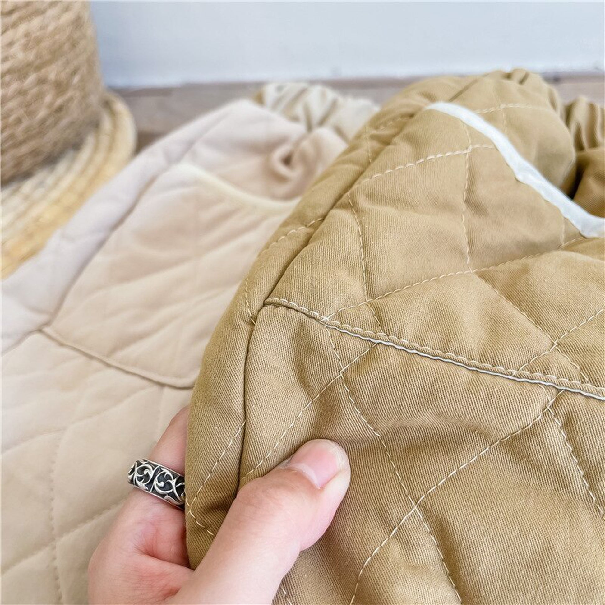 -キッズ キルティング アウター パンツ【mh0000291】 - mamahalo shop - ロングパンツ・スウェットパンツ -  べビー服 - 子供服 - 男の子 - 女の子