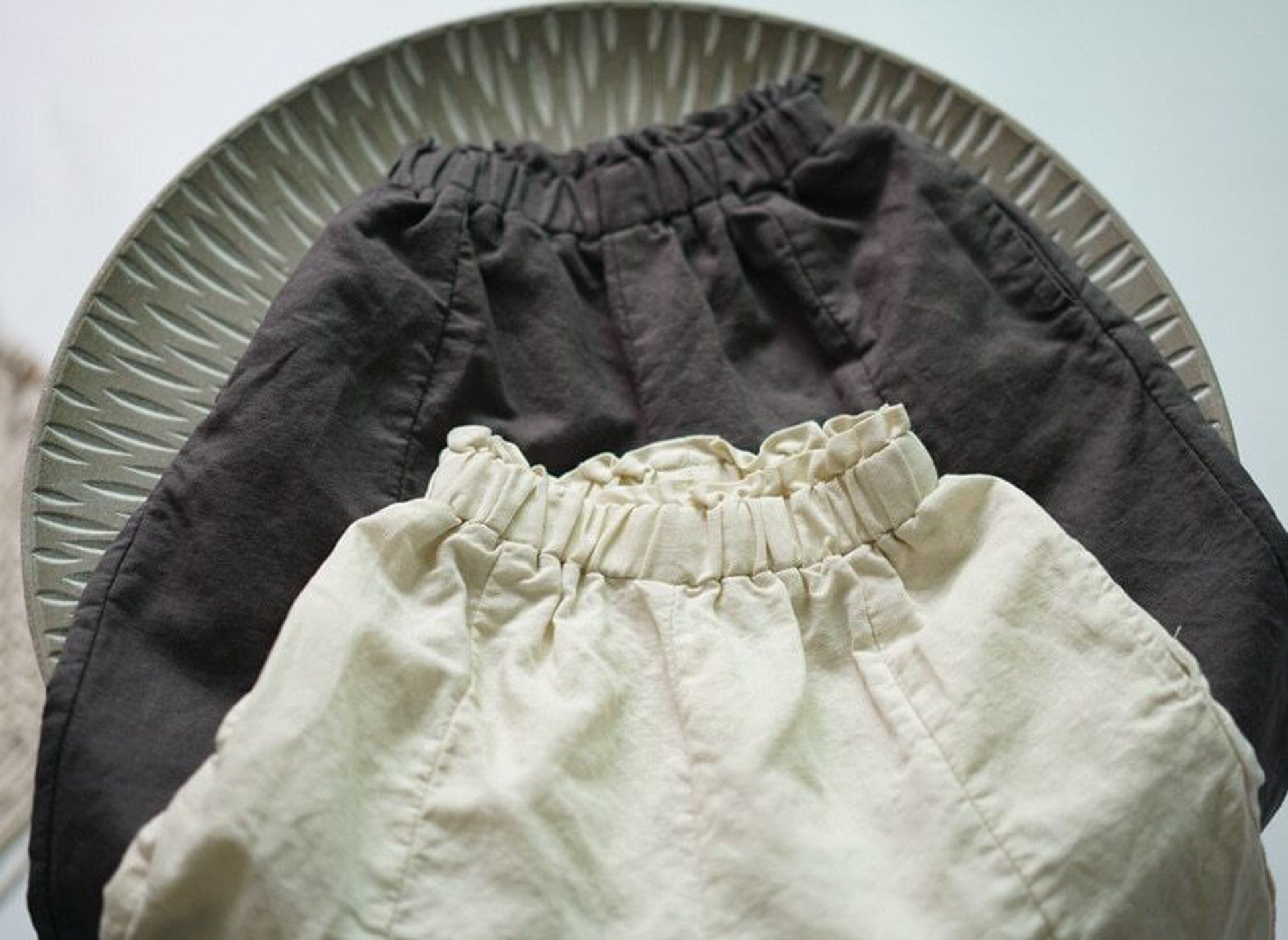 -キッズ コットン サマー パンツ - mamahalo shop - ハーフパンツ・ショートパンツ -  べビー服 - 子供服 - 男の子 - 女の子