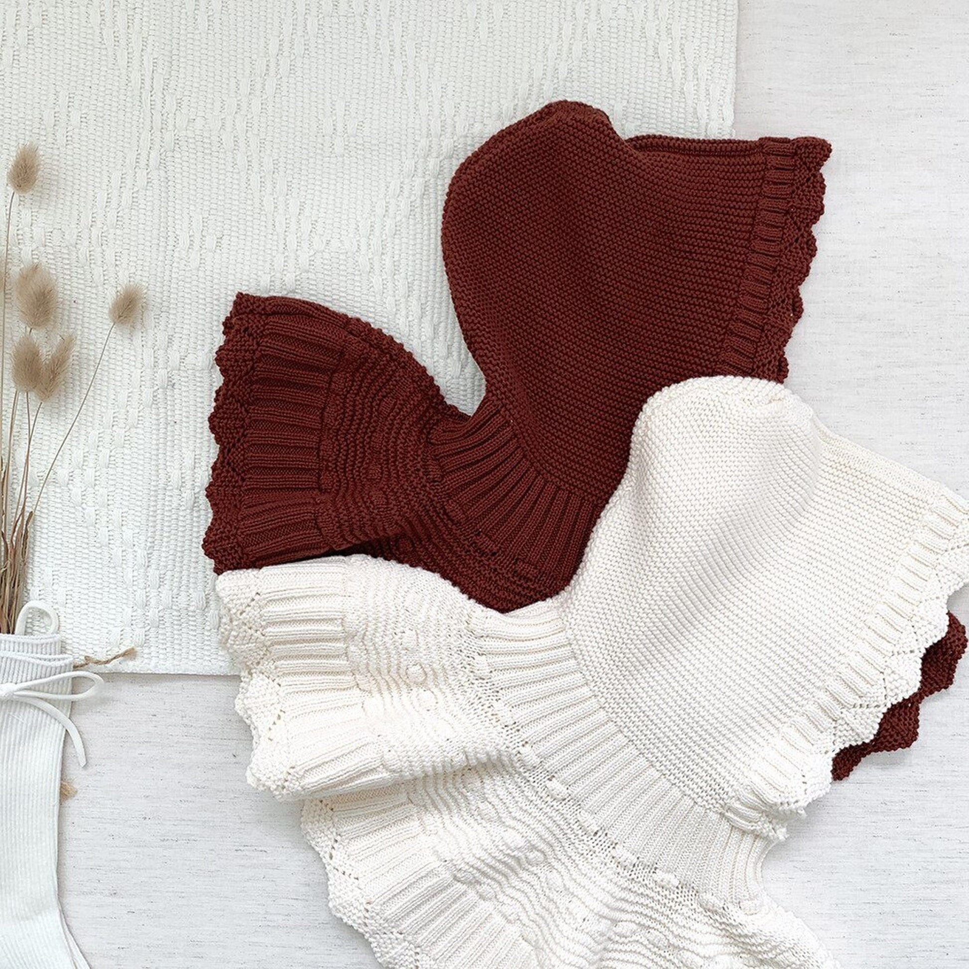 ショール ベビー キッズ レース ニット フーディ ボレロ ポンチョ【mh0000257】