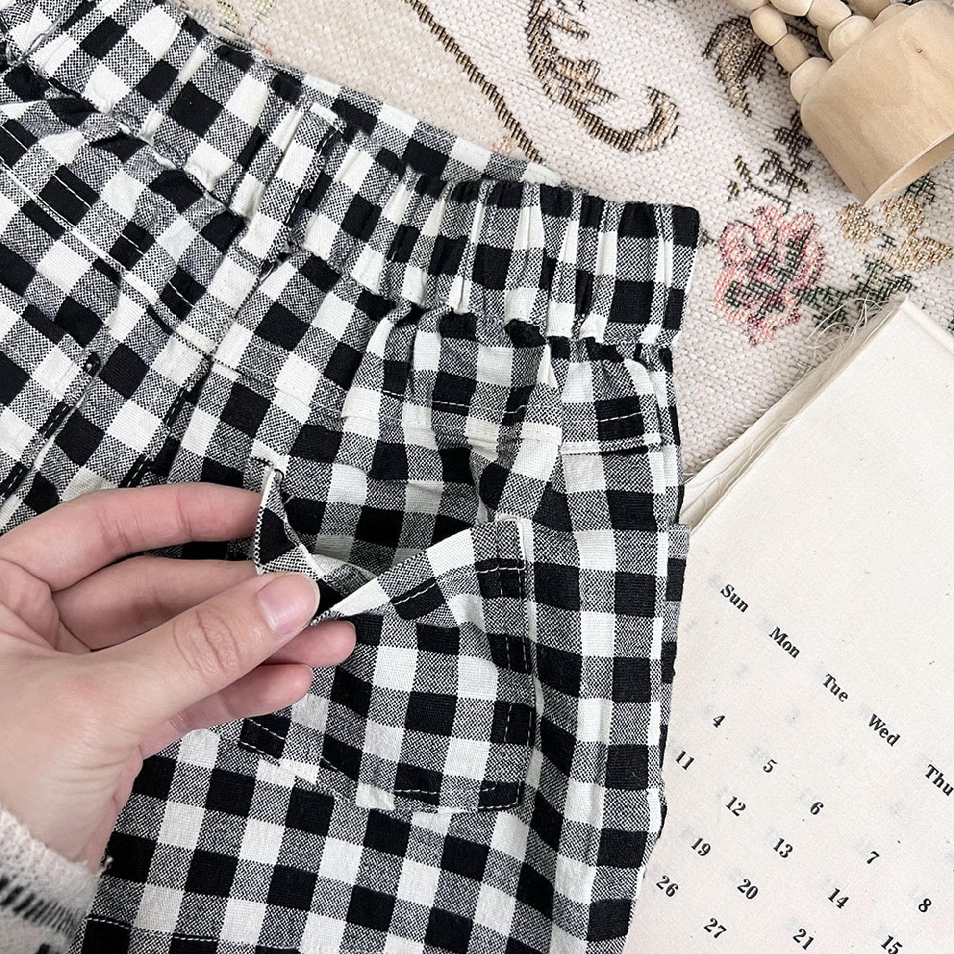 ハーフパンツ・ショートパンツ ベビー キッズ チェック ショートパンツ【mh0000769】