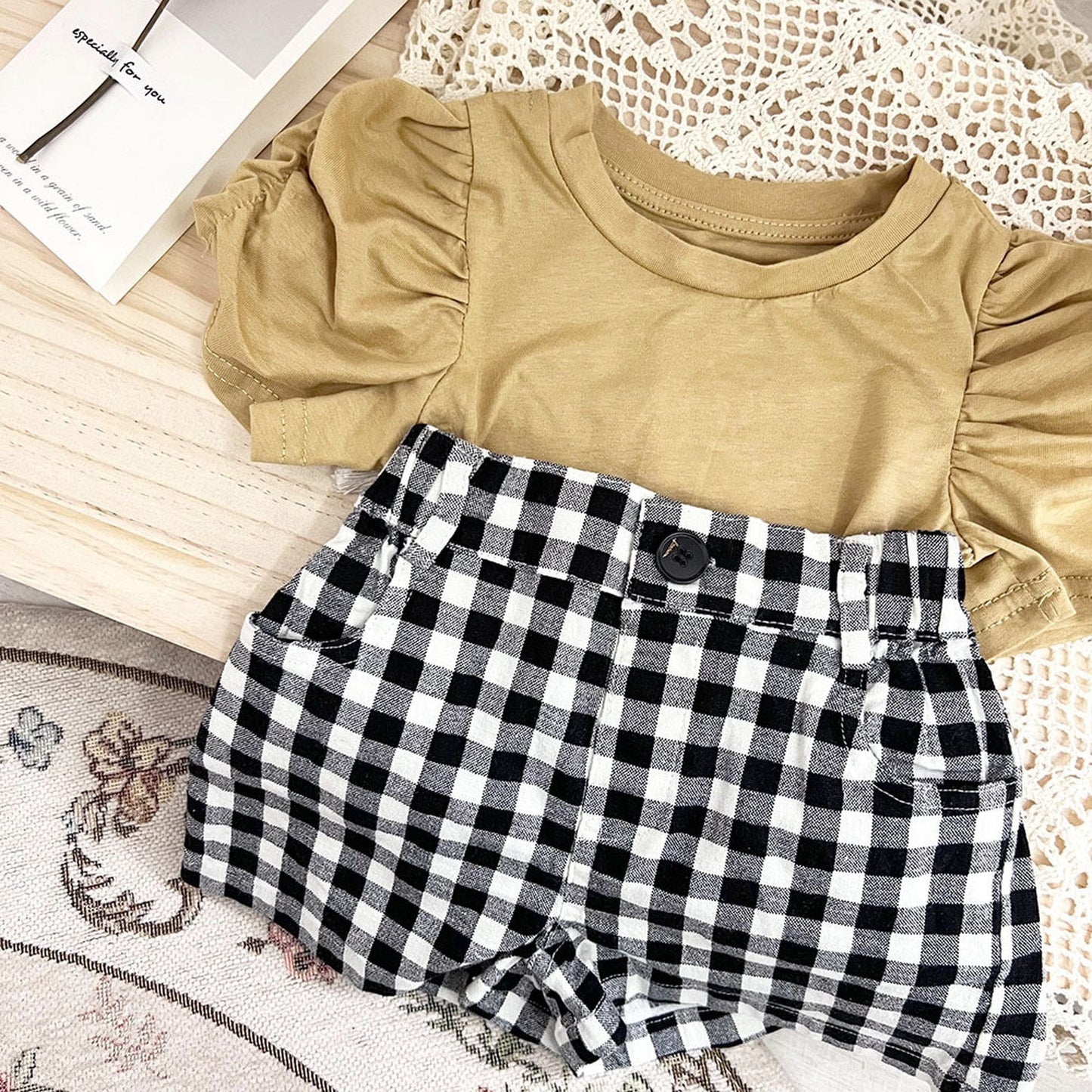 ハーフパンツ・ショートパンツ ベビー キッズ チェック ショートパンツ【mh0000769】