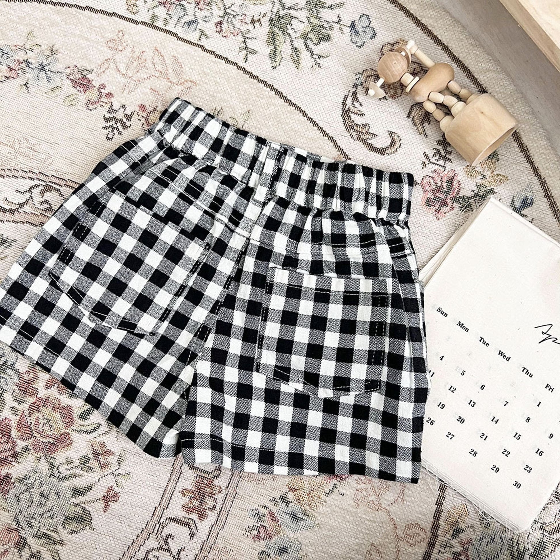 ハーフパンツ・ショートパンツ ベビー キッズ チェック ショートパンツ【mh0000769】