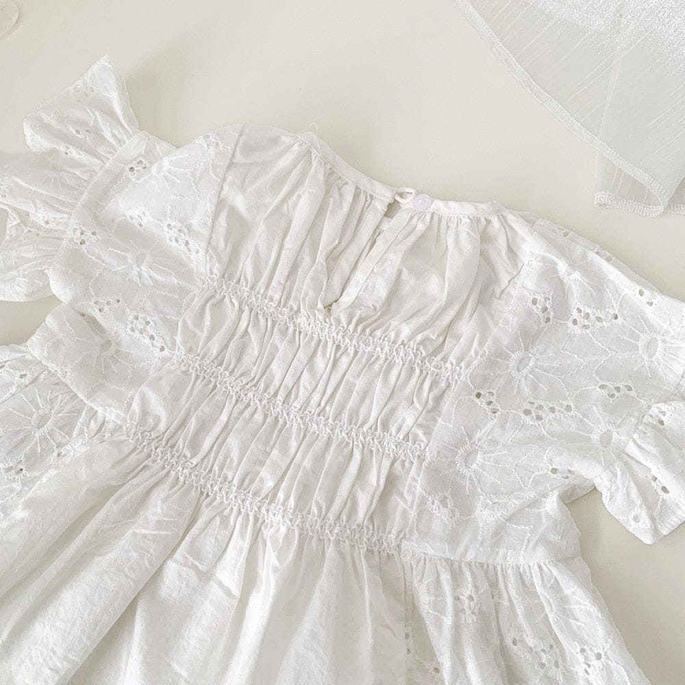 半袖シャツ・ブラウス ベビー キッズ レース シャーリング フリル 半袖 ブラウス トップス【mh0001416】