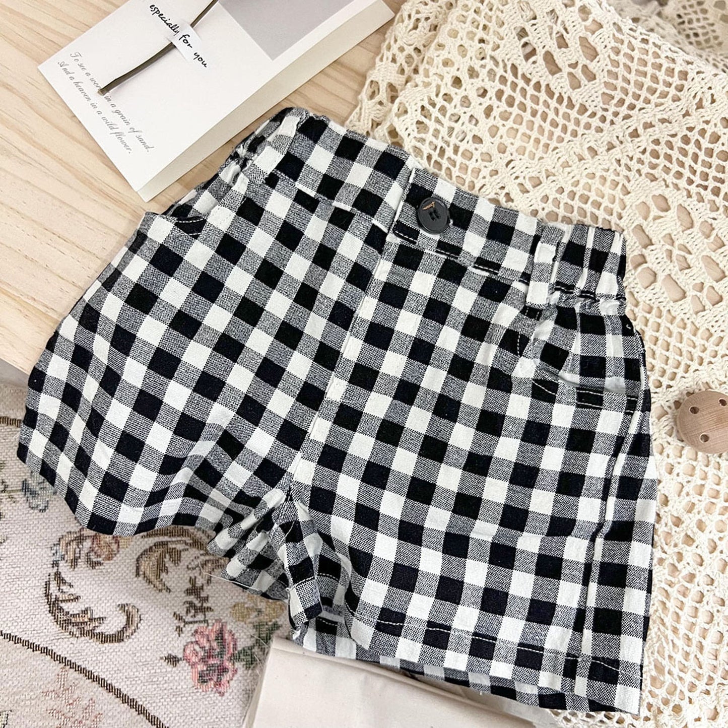 ハーフパンツ・ショートパンツ Plaid / 9M 73cm ベビー キッズ チェック ショートパンツ【mh0000769】