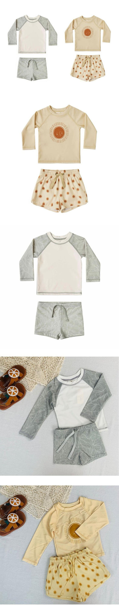 -キッズ ボーイズ 水着 セット ラッシュガード セパレート スイムウェア【mh0000673】 - mamahalo shop - ベビー用水着 -  べビー服 - 子供服 - 男の子 - 女の子