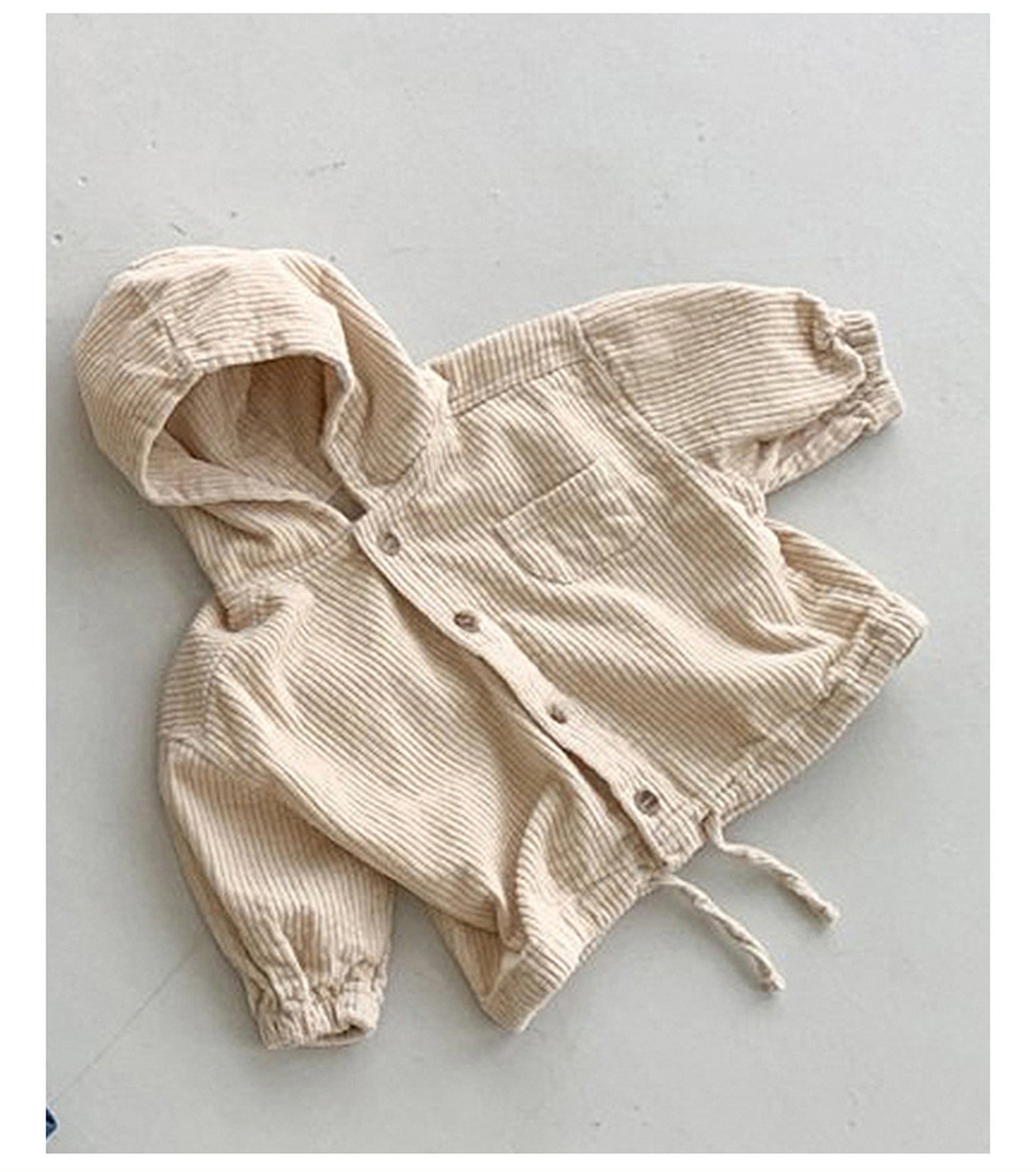 -キッズ コーデュロイ デニム フーディ トップス ジャケット【mh0000353】 - mamahalo shop - ショートコート・ジャケット・ジャンパー -  べビー服 - 子供服 - 男の子 - 女の子