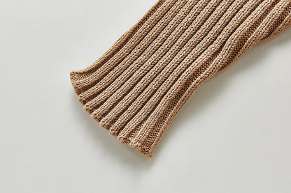 -ベビー ニット ジャンプスーツ 長袖ロンパース 3カラー - mamahalo shop - 長袖ジャンプスーツ -  べビー服 - 子供服 - 男の子 - 女の子