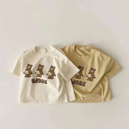 -くま ベビー 半袖 Tシャツ【mh0000460】 - mamahalo shop - 半袖Tシャツ -  べビー服 - 子供服 - 男の子 - 女の子