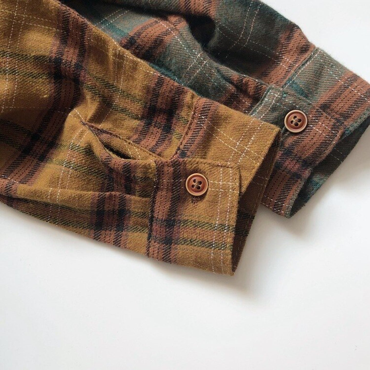 -キッズ チェック 長袖 シャツ トップス - mamahalo shop - 長袖シャツ・ブラウス -  べビー服 - 子供服 - 男の子 - 女の子