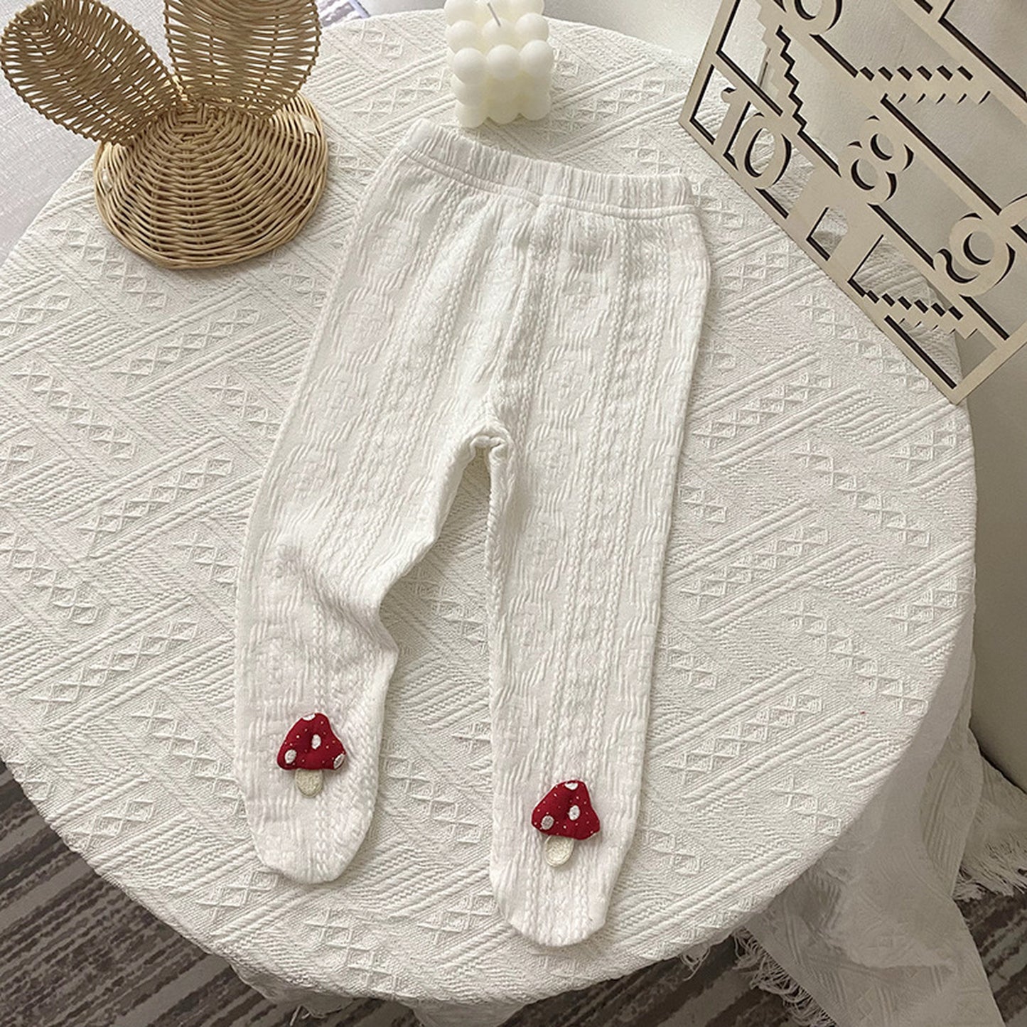 -ベビー きのこ レギンス タイツ パンツ【mh0000358】 - mamahalo shop - レギンスパンツ -  べビー服 - 子供服 - 男の子 - 女の子