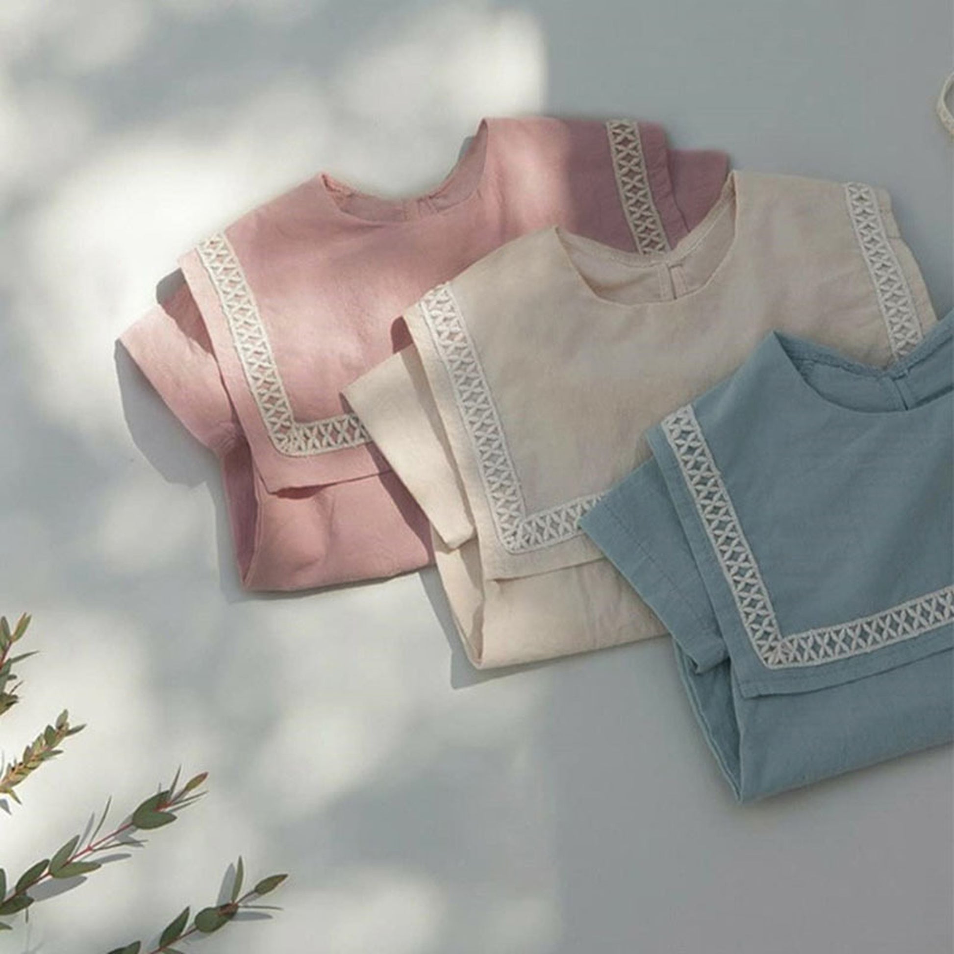 -ベビー セーラーカラー ロンパース 帽子 セット【mh0000456】 - mamahalo shop - 半袖ロンパース -  べビー服 - 子供服 - 男の子 - 女の子