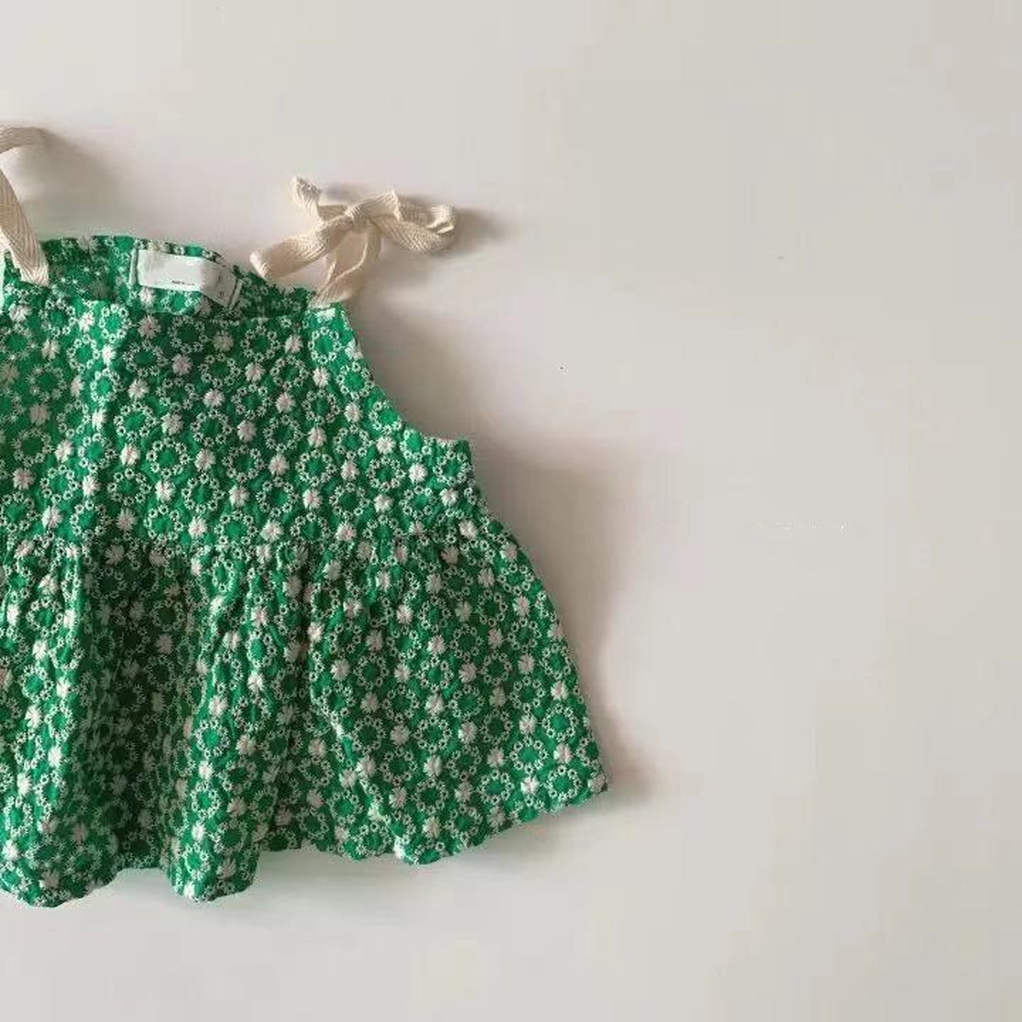 -ベビー セットアップ キャミソール + ブルマ フラワー レース 刺繍 - mamahalo shop - ノースリーブセットアップ -  べビー服 - 子供服 - 男の子 - 女の子