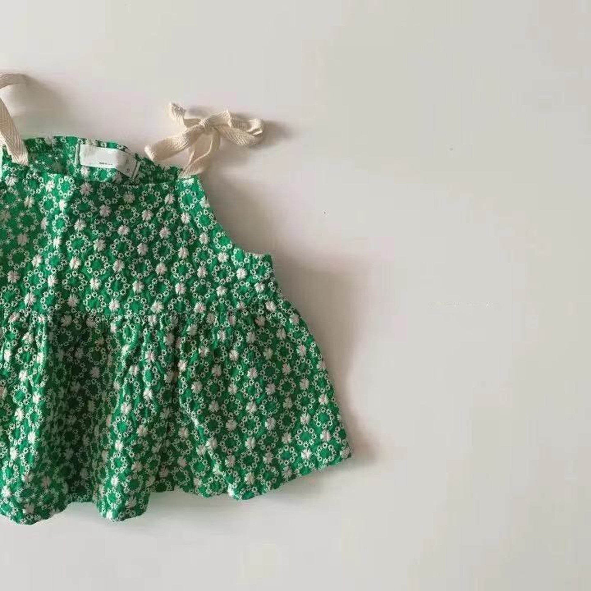 -ベビー セットアップ キャミソール + ブルマ フラワー レース 刺繍 - mamahalo shop - ノースリーブセットアップ -  べビー服 - 子供服 - 男の子 - 女の子