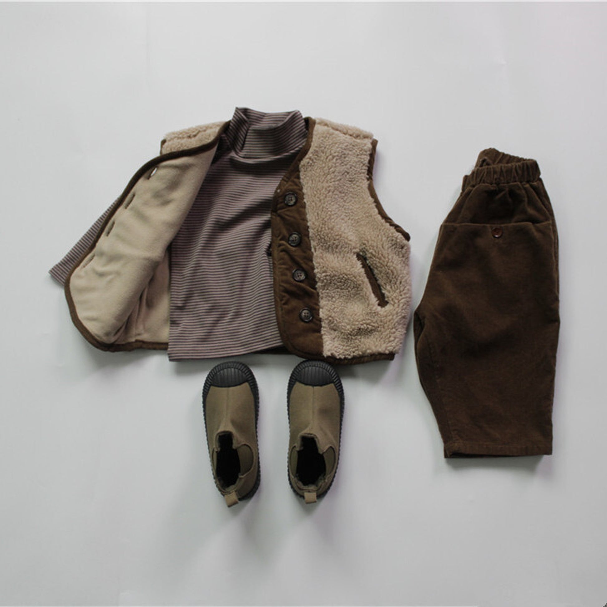 -キッズ フリース ベスト アウター【mh0000289】 - mamahalo shop - ベスト -  べビー服 - 子供服 - 男の子 - 女の子