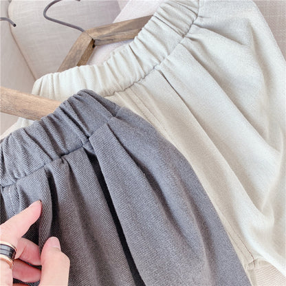 -# キッズパンツ ルーズ 切り替え クロップドパンツ 2カラー【mh0000407】 - mamahalo shop - ロングパンツ・スウェットパンツ -  べビー服 - 子供服 - 男の子 - 女の子