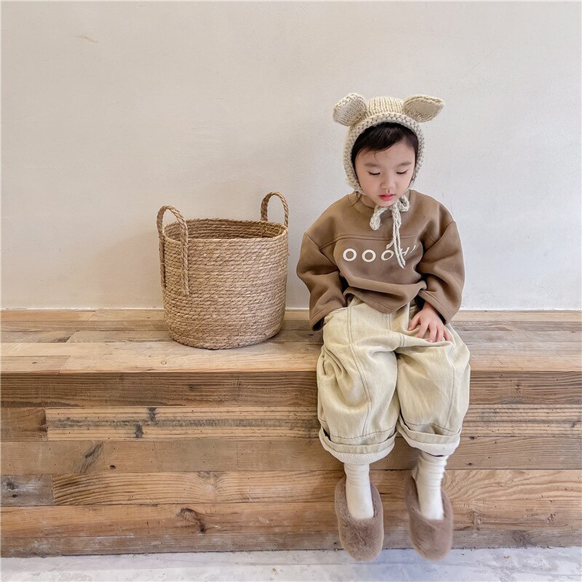 -キッズ 裏起毛 ロングパンツ 暖パン【mh0000281】 - mamahalo shop - ロングパンツ・スウェットパンツ -  べビー服 - 子供服 - 男の子 - 女の子