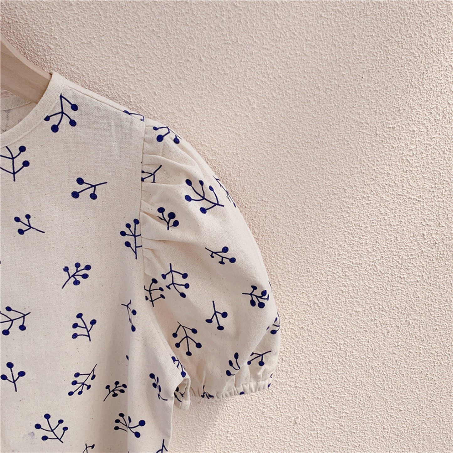 -キッズ パフスリーブ ブラウス【mh0000525】 - mamahalo shop - 半袖シャツ・ブラウス -  べビー服 - 子供服 - 男の子 - 女の子