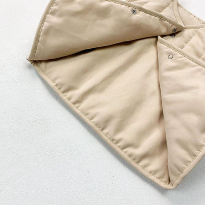 -ベビー キルティング ベスト 帽子 セット【mh0000242】 - mamahalo shop - ベスト -  べビー服 - 子供服 - 男の子 - 女の子