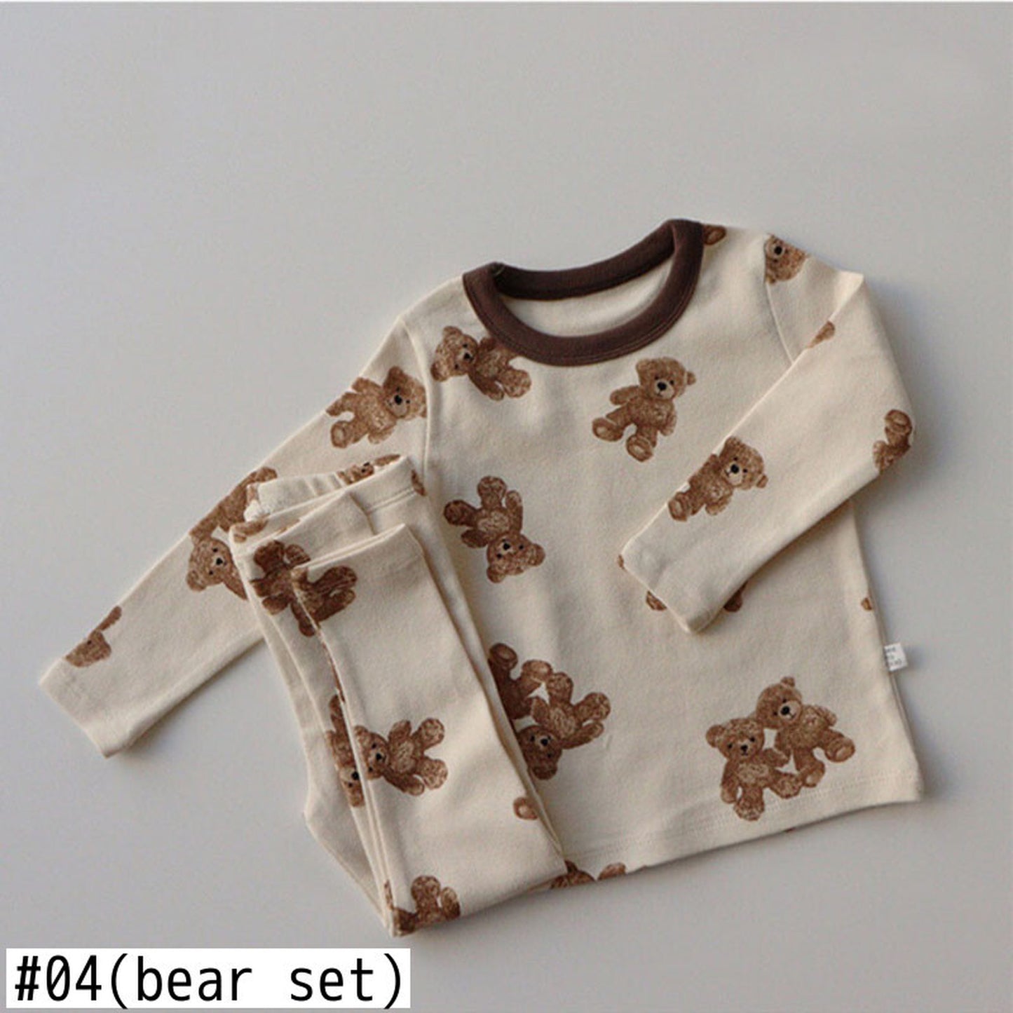 -ベビー セットアップ くま うさぎ パジャマ ロンパース パンツ Tシャツ - mamahalo shop - 長袖パジャマ -  べビー服 - 子供服 - 男の子 - 女の子