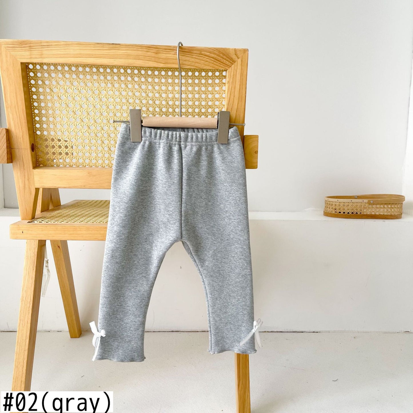 -ベビー リボン 裏起毛 レギンス パンツ【mh0000256】 - mamahalo shop - レギンスパンツ -  べビー服 - 子供服 - 男の子 - 女の子