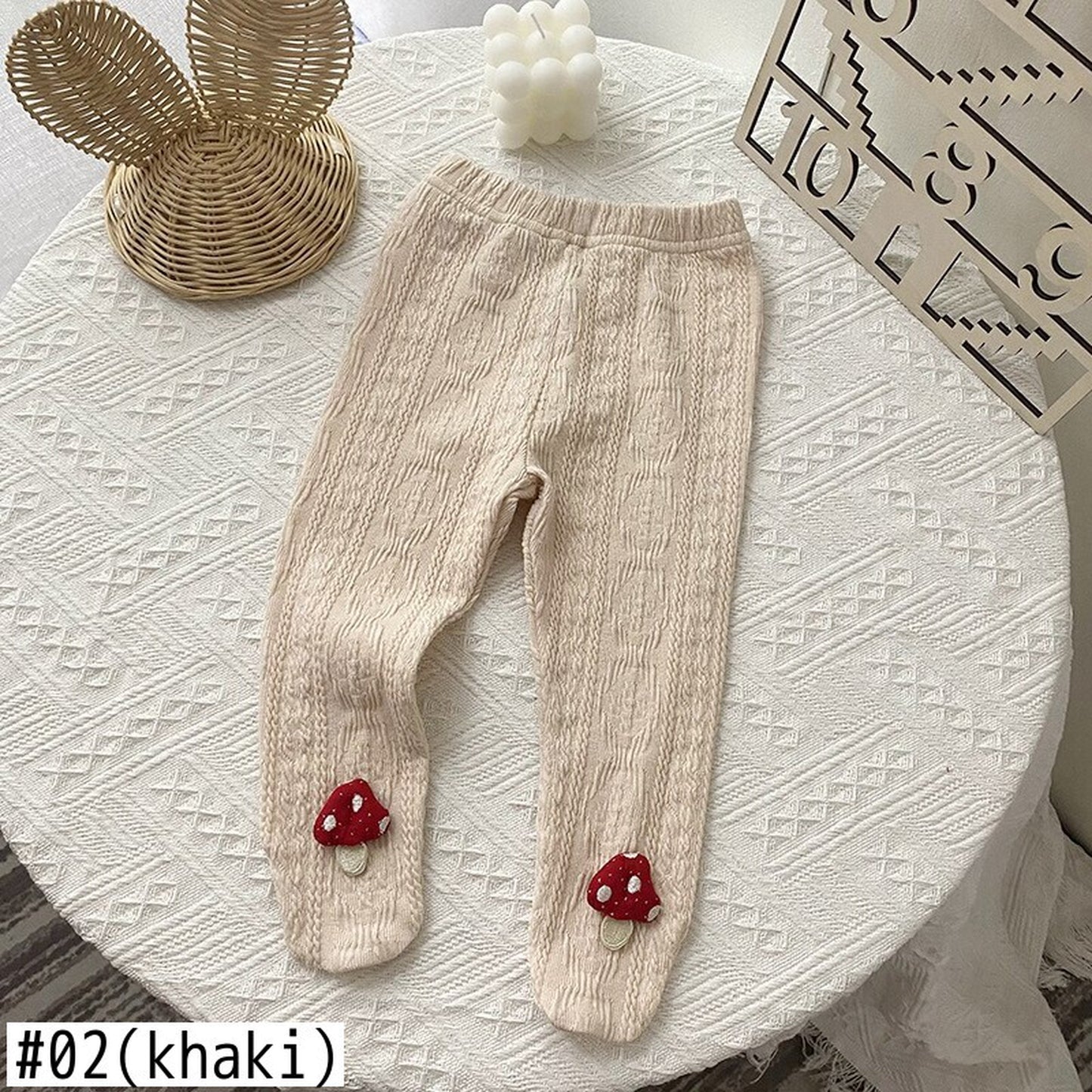 -ベビー きのこ レギンス タイツ パンツ【mh0000358】 - mamahalo shop - レギンスパンツ -  べビー服 - 子供服 - 男の子 - 女の子