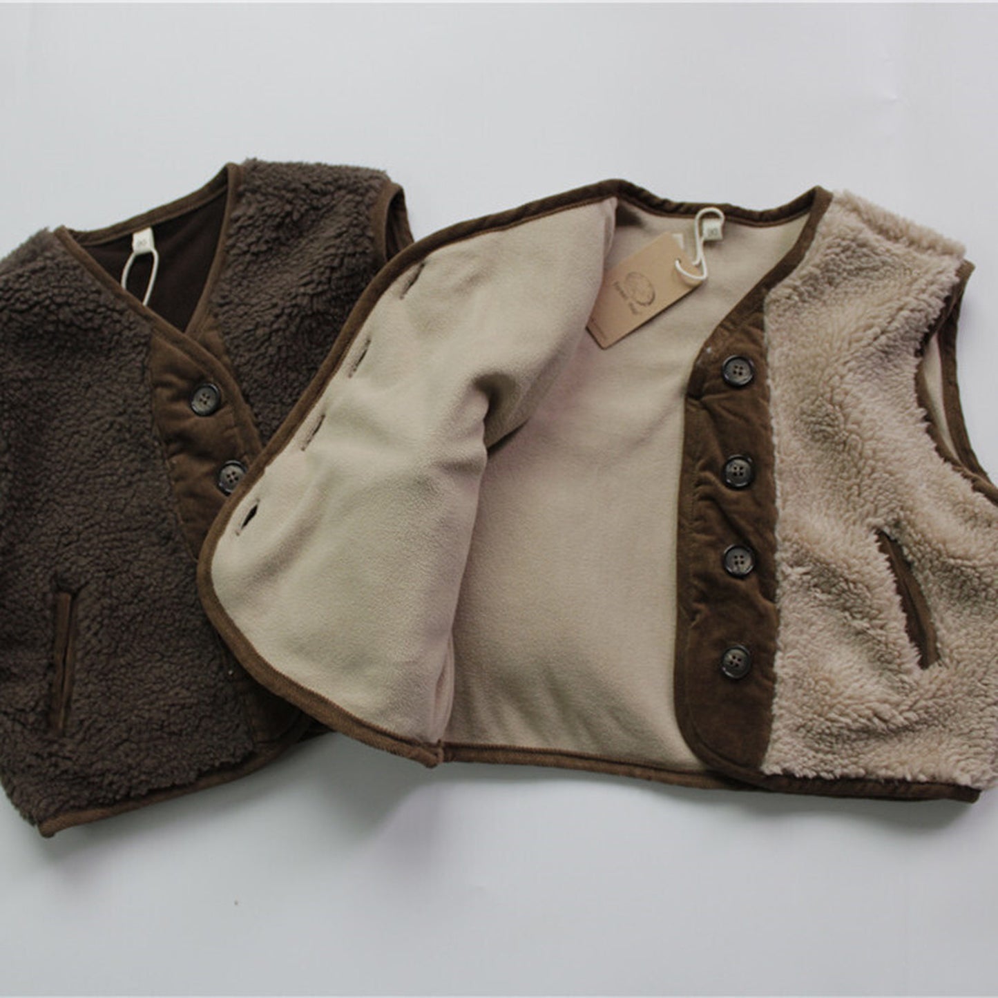 -キッズ フリース ベスト アウター【mh0000289】 - mamahalo shop - ベスト -  べビー服 - 子供服 - 男の子 - 女の子