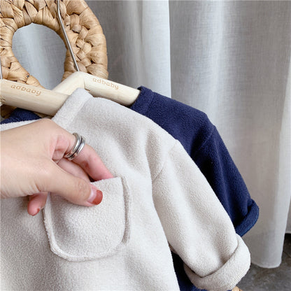 -キッズ フリース トップス【mh0000273】 - mamahalo shop - 長袖Tシャツ -  べビー服 - 子供服 - 男の子 - 女の子