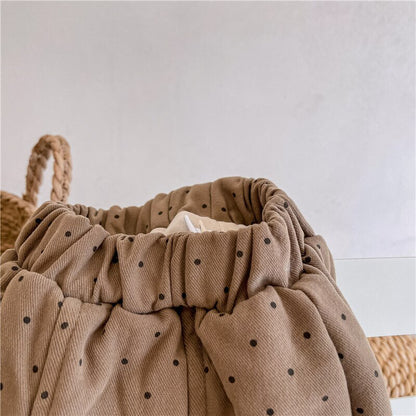 -キッズ みずたまドット 厚手 パンツ【mh0000255】 - mamahalo shop - ロングパンツ・スウェットパンツ -  べビー服 - 子供服 - 男の子 - 女の子