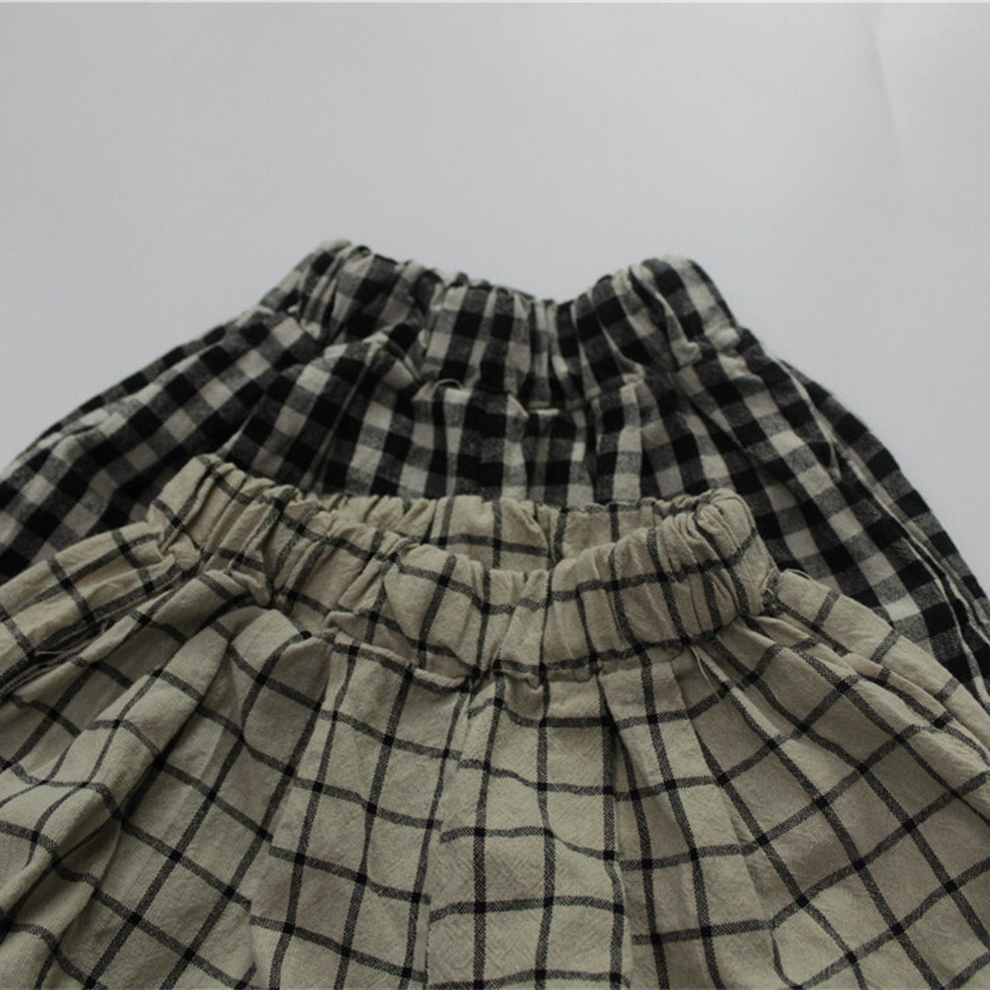 -キッズ チェック ショートパンツ - mamahalo shop - ハーフパンツ・ショートパンツ -  べビー服 - 子供服 - 男の子 - 女の子