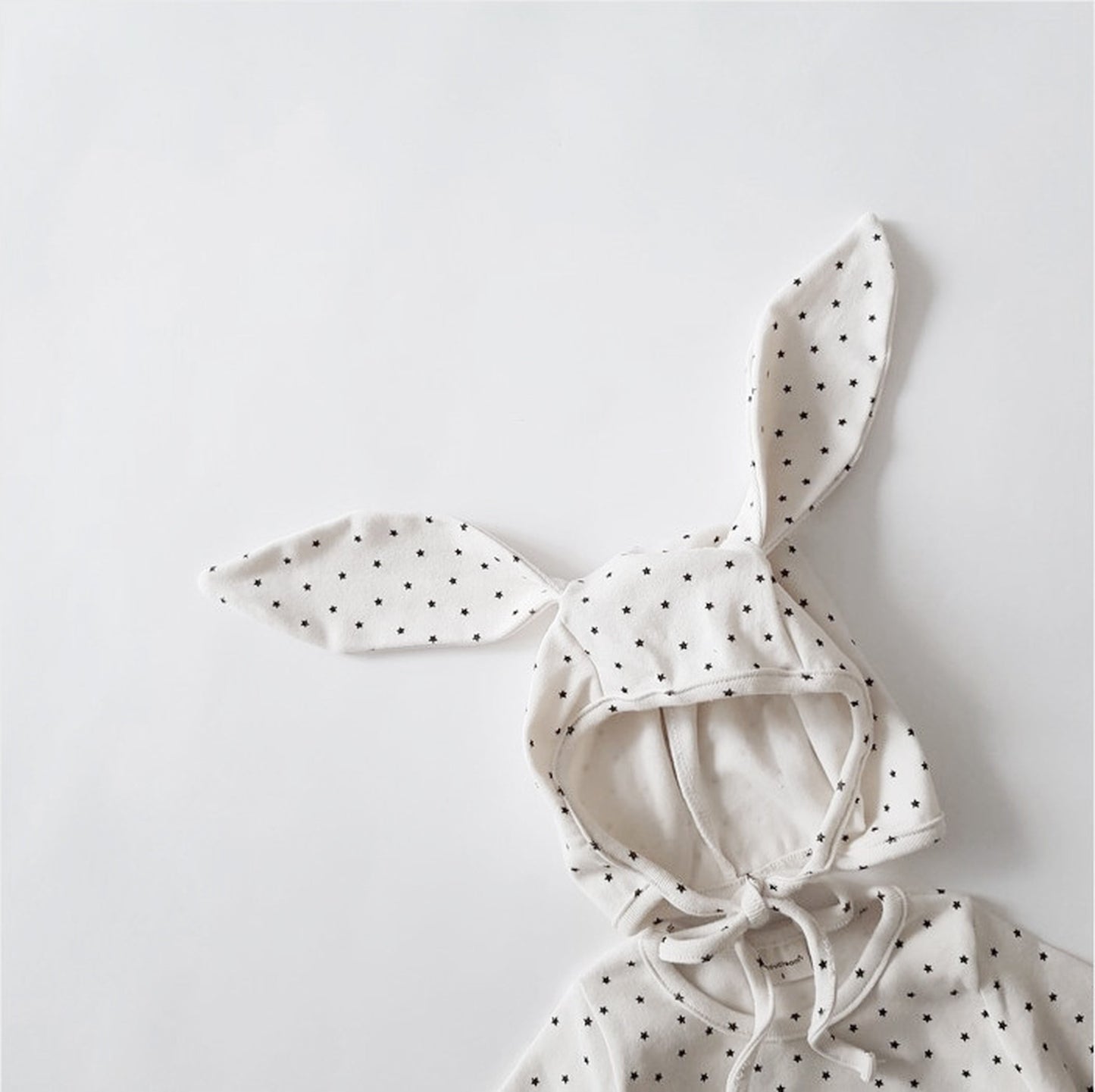 -ベビーロンパース 帽子セット みずたま水玉 長袖ボディスーツうさ耳帽子【mh0000209】 - mamahalo shop - 長袖ロンパース -  べビー服 - 子供服 - 男の子 - 女の子