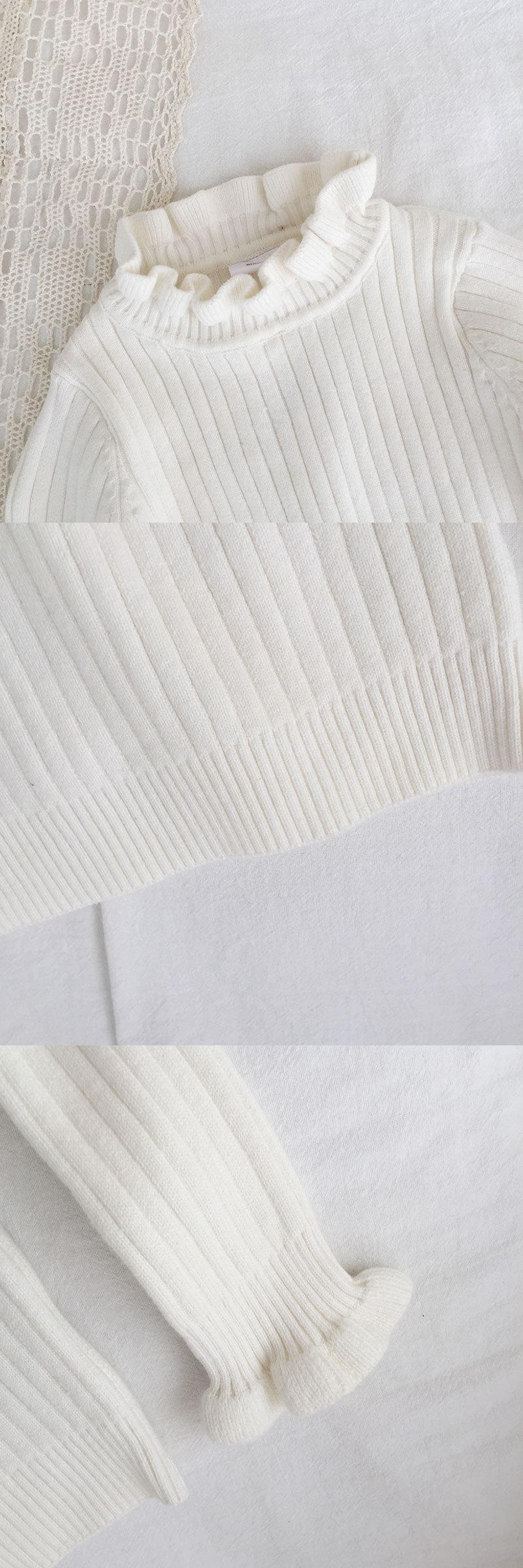 キッズ ニット フリル トップス 48957192 - mamahalo shop - ニット・セーター - ベビー服 - 子供服 - 男の子 - 女の子