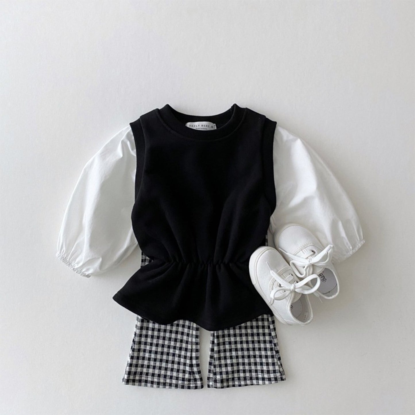 -ベビー キッズ レオパード チェック みずたま フレア パンツ - mamahalo shop - ロングパンツ・スウェットパンツ -  べビー服 - 子供服 - 男の子 - 女の子