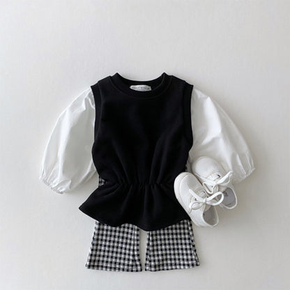 -ベビー キッズ レオパード チェック みずたま フレア パンツ - mamahalo shop - ロングパンツ・スウェットパンツ -  べビー服 - 子供服 - 男の子 - 女の子